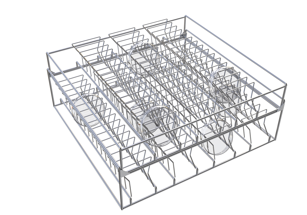 雙層培養皿籃架